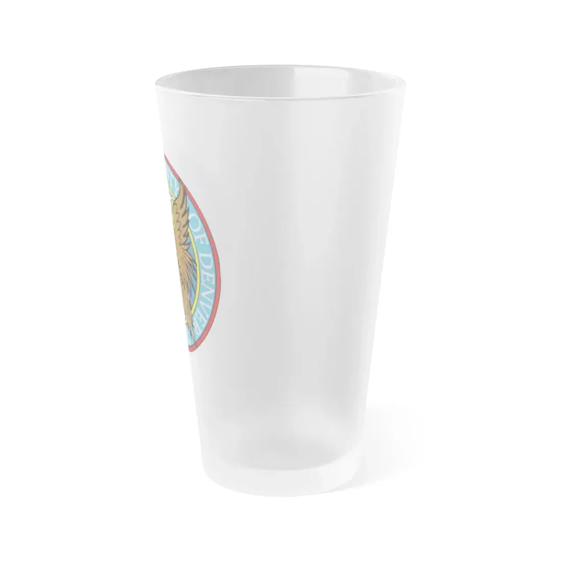 Seal of Denver - Frosted Pint Glass 16oz - Go Mug Yourself
