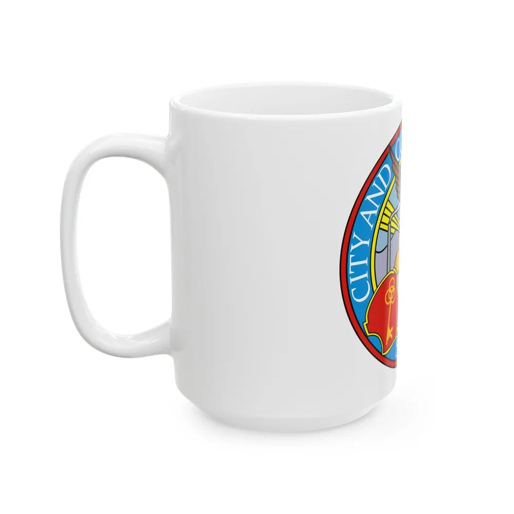 Seal of Denver - White Coffee Mug-Go Mug Yourself