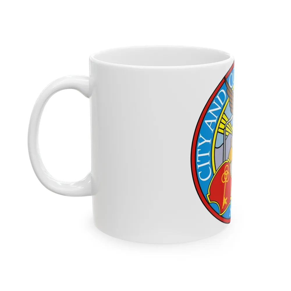 Seal of Denver - White Coffee Mug-Go Mug Yourself