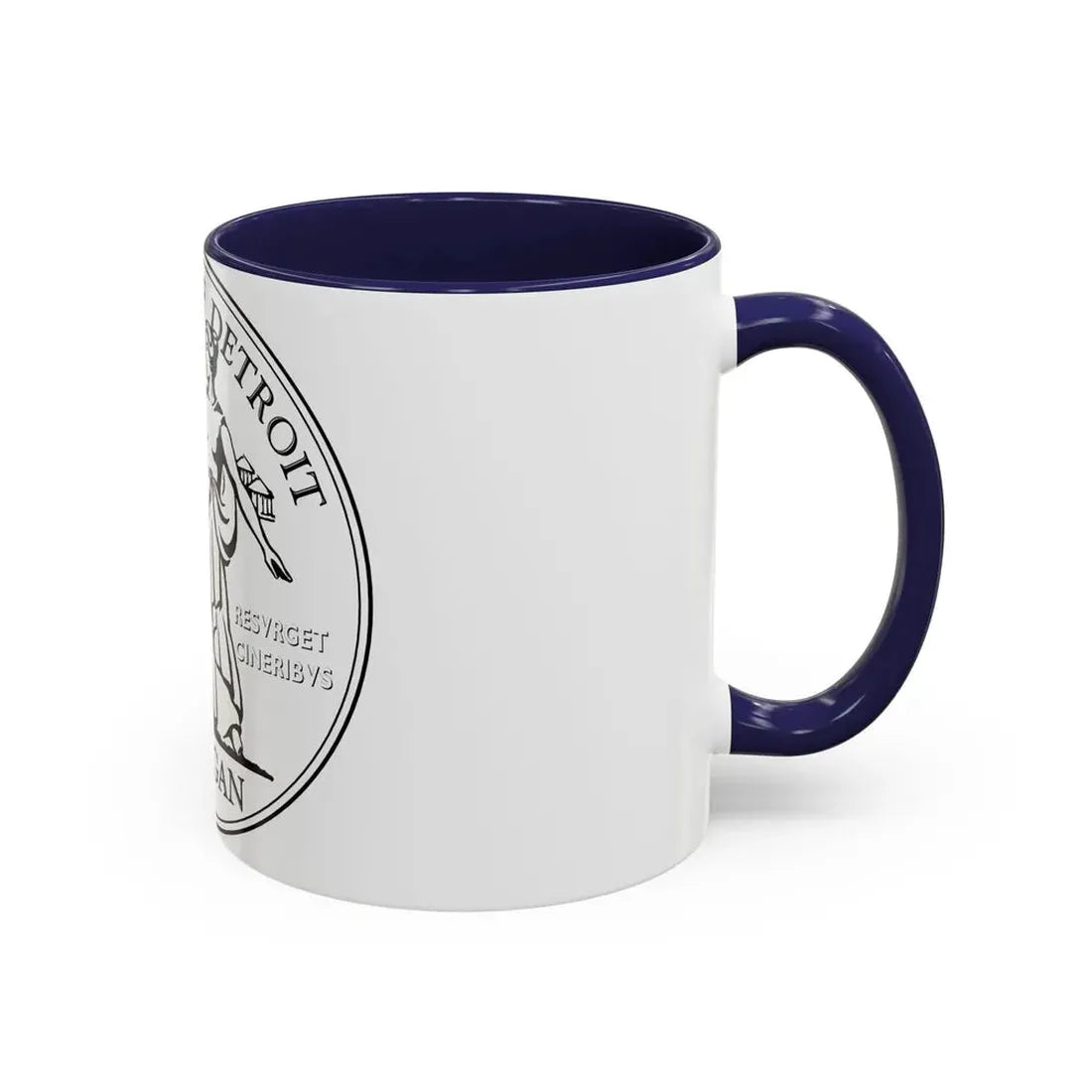Seal of Detroit - Accent Coffee Mug - Go Mug Yourself