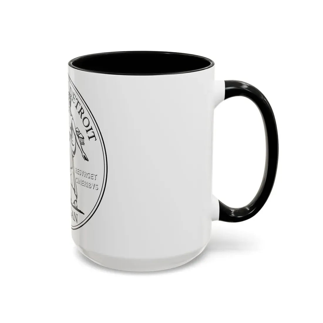 Seal of Detroit - Accent Coffee Mug - Go Mug Yourself