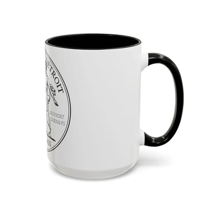 Seal of Detroit - Accent Coffee Mug - Go Mug Yourself