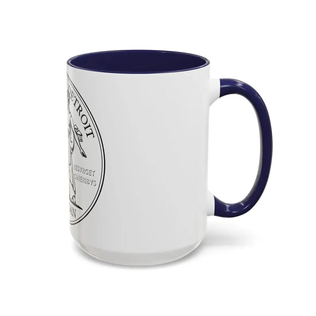 Seal of Detroit - Accent Coffee Mug - Go Mug Yourself