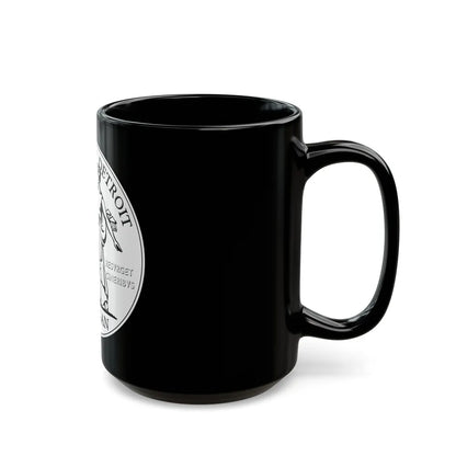 Seal of Detroit - Black Coffee Mug-Go Mug Yourself