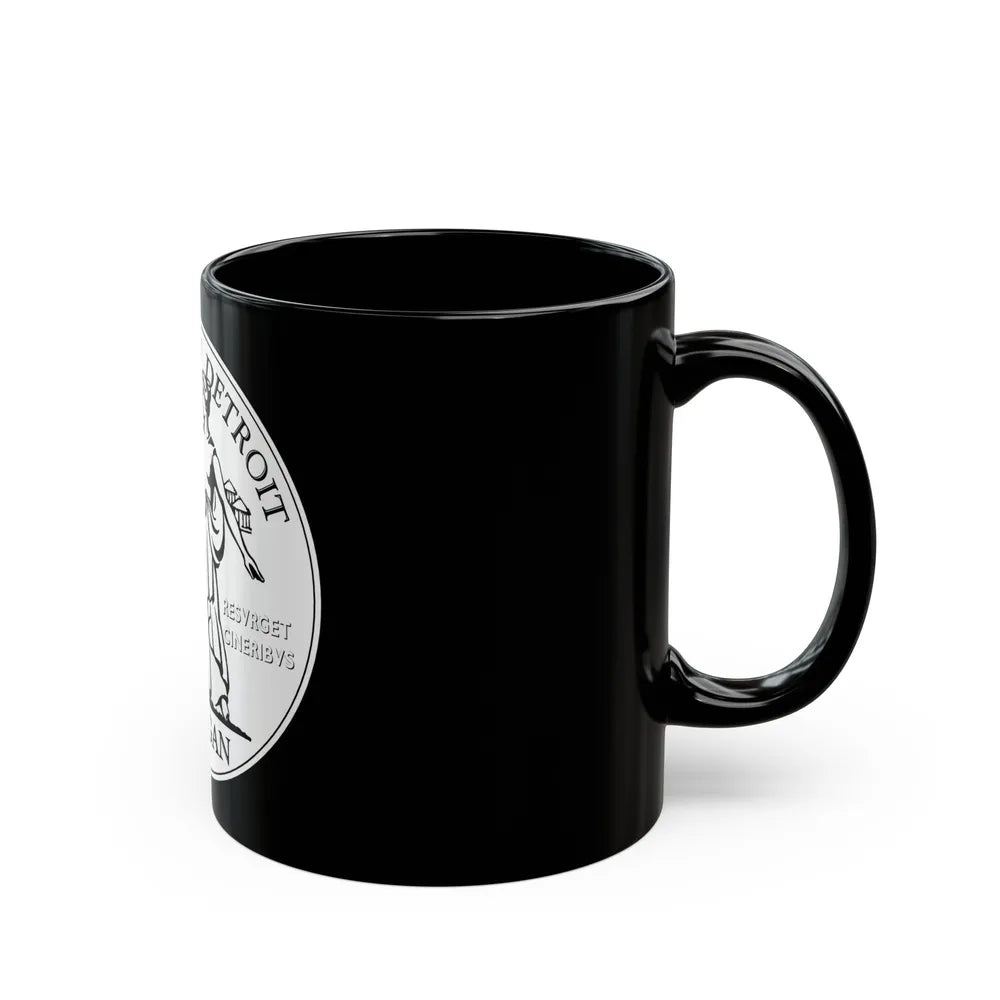 Seal of Detroit - Black Coffee Mug-Go Mug Yourself