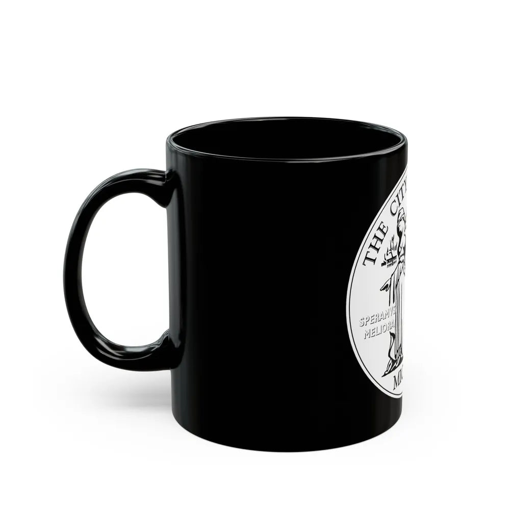 Seal of Detroit - Black Coffee Mug-Go Mug Yourself