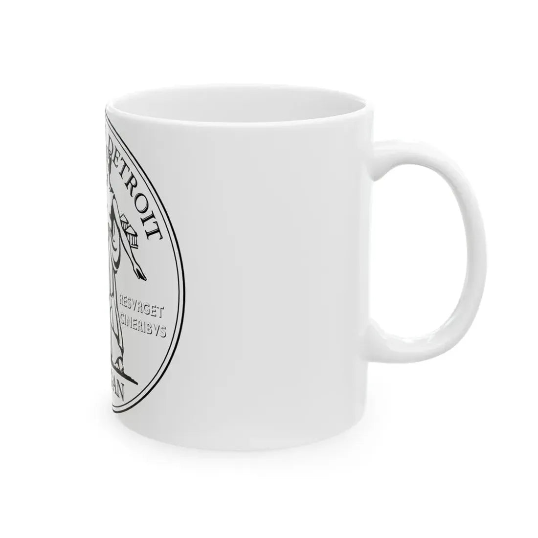 Seal of Detroit - White Coffee Mug - Go Mug Yourself