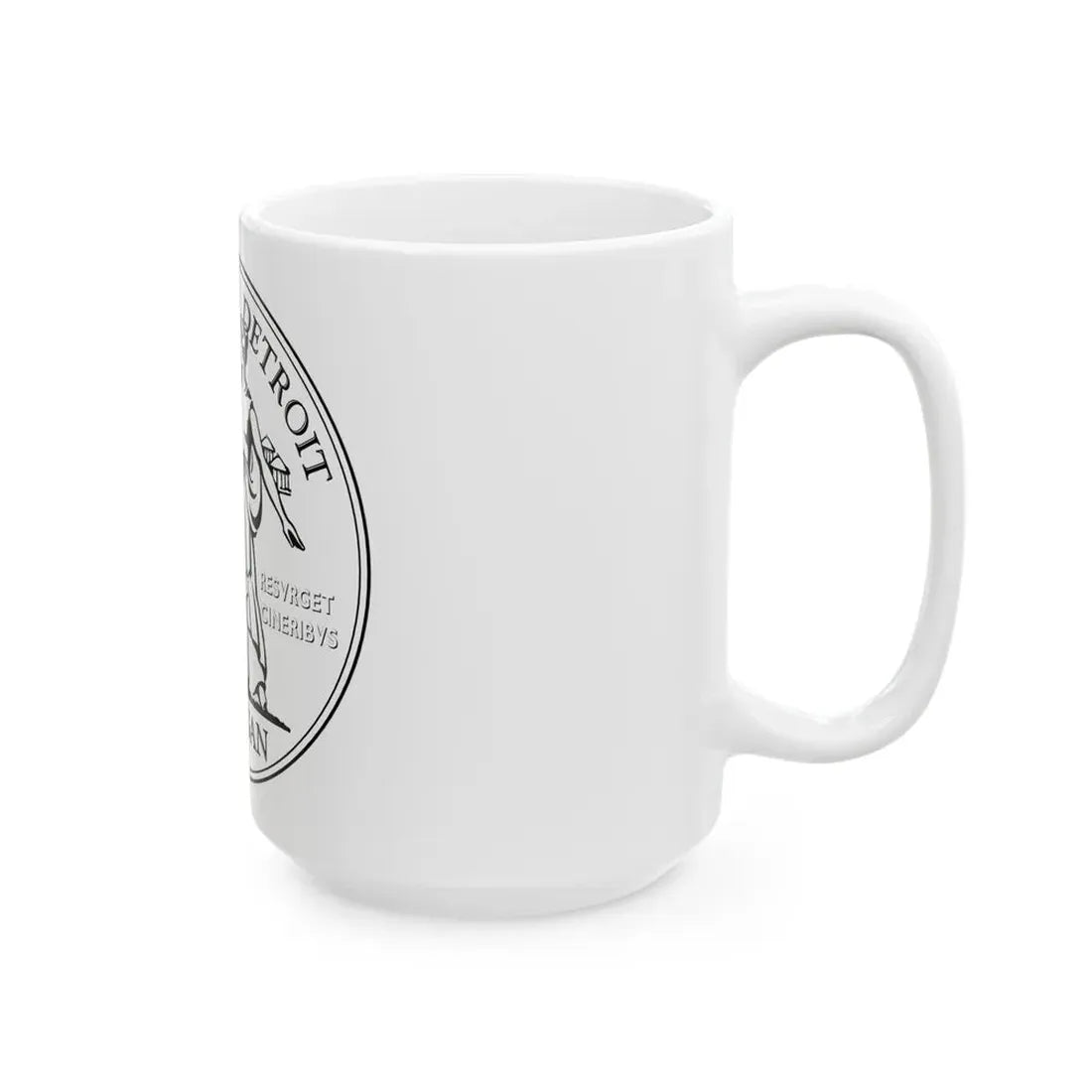 Seal of Detroit - White Coffee Mug - Go Mug Yourself