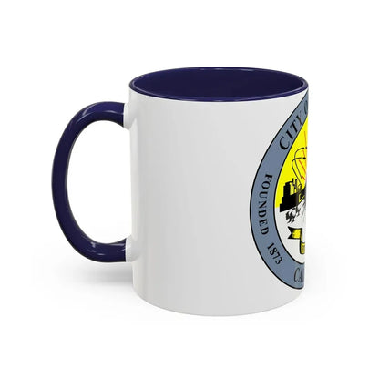 Seal of Downey California - Accent Coffee Mug - Go Mug Yourself