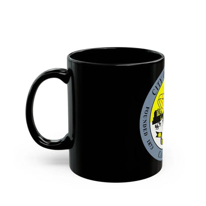 Seal of Downey California - Black Coffee Mug - Go Mug Yourself