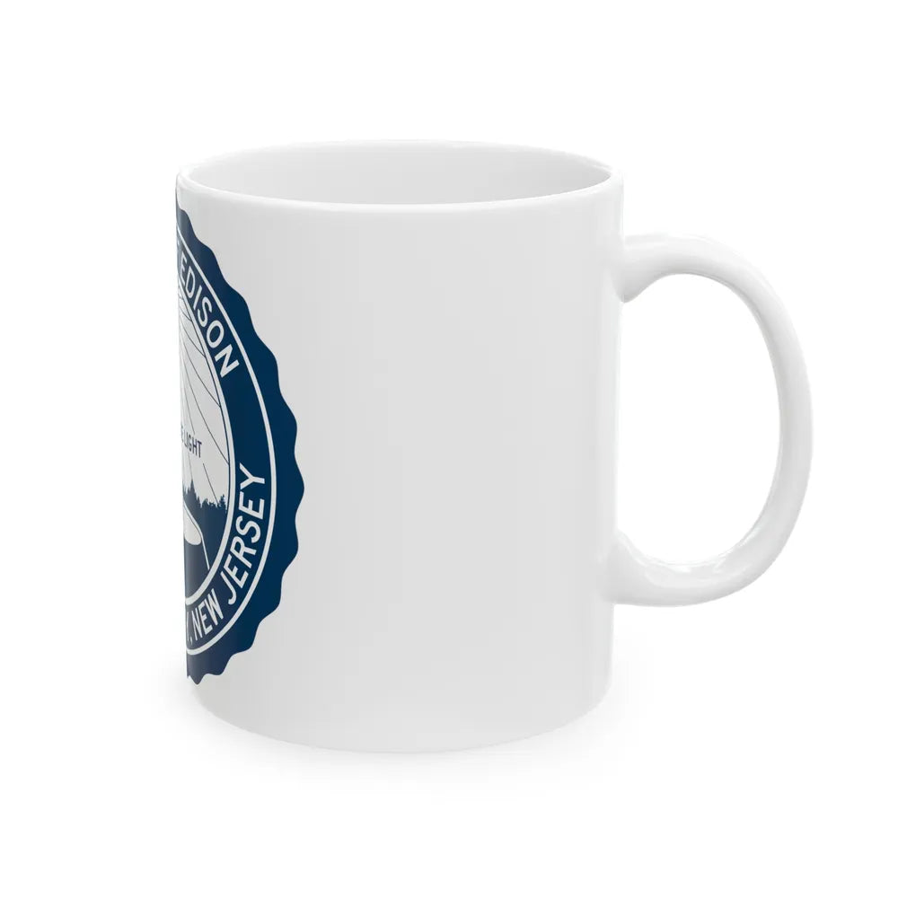 Seal of Edison NJ - White Coffee Mug-Go Mug Yourself