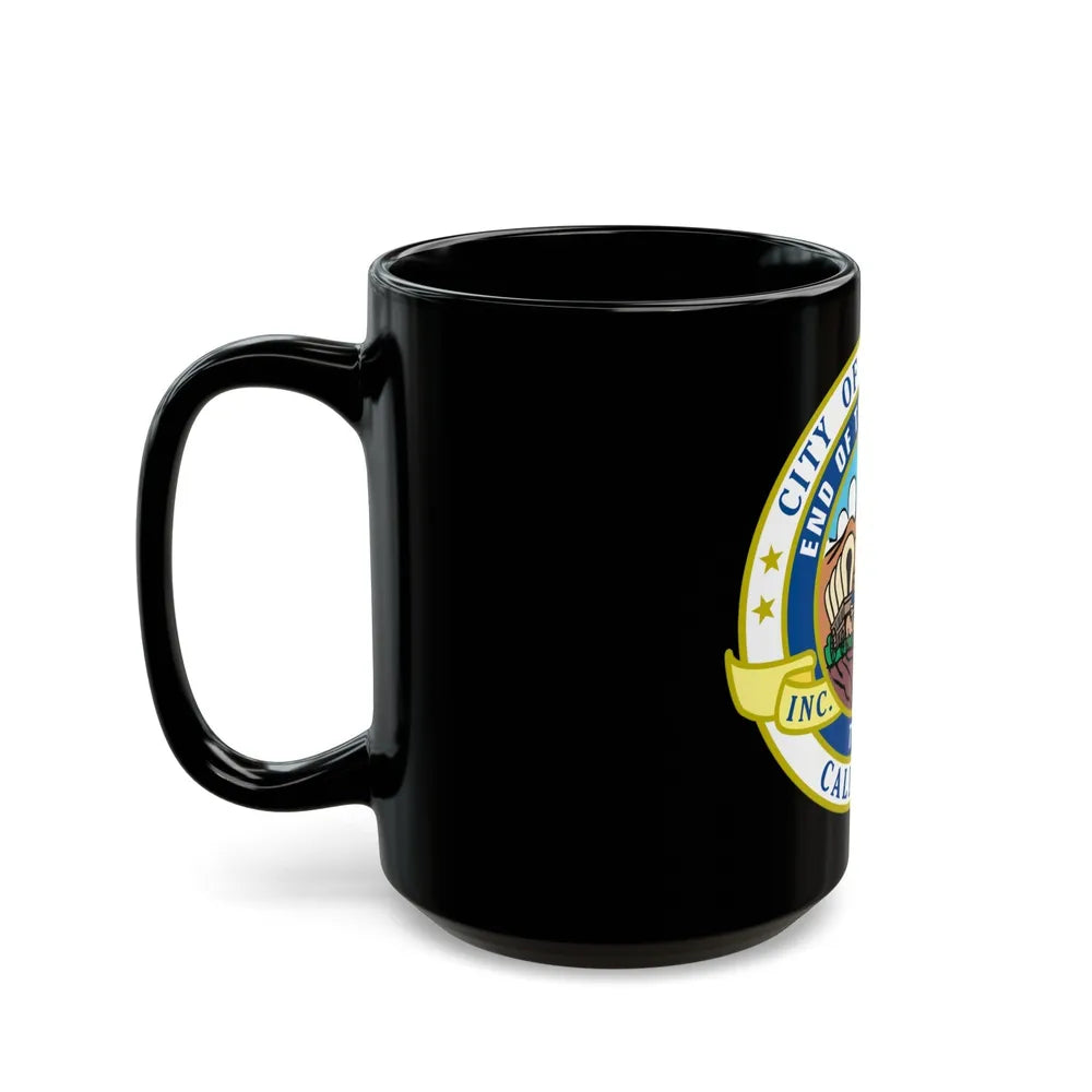 Seal of El Monte California - Black Coffee Mug-Go Mug Yourself