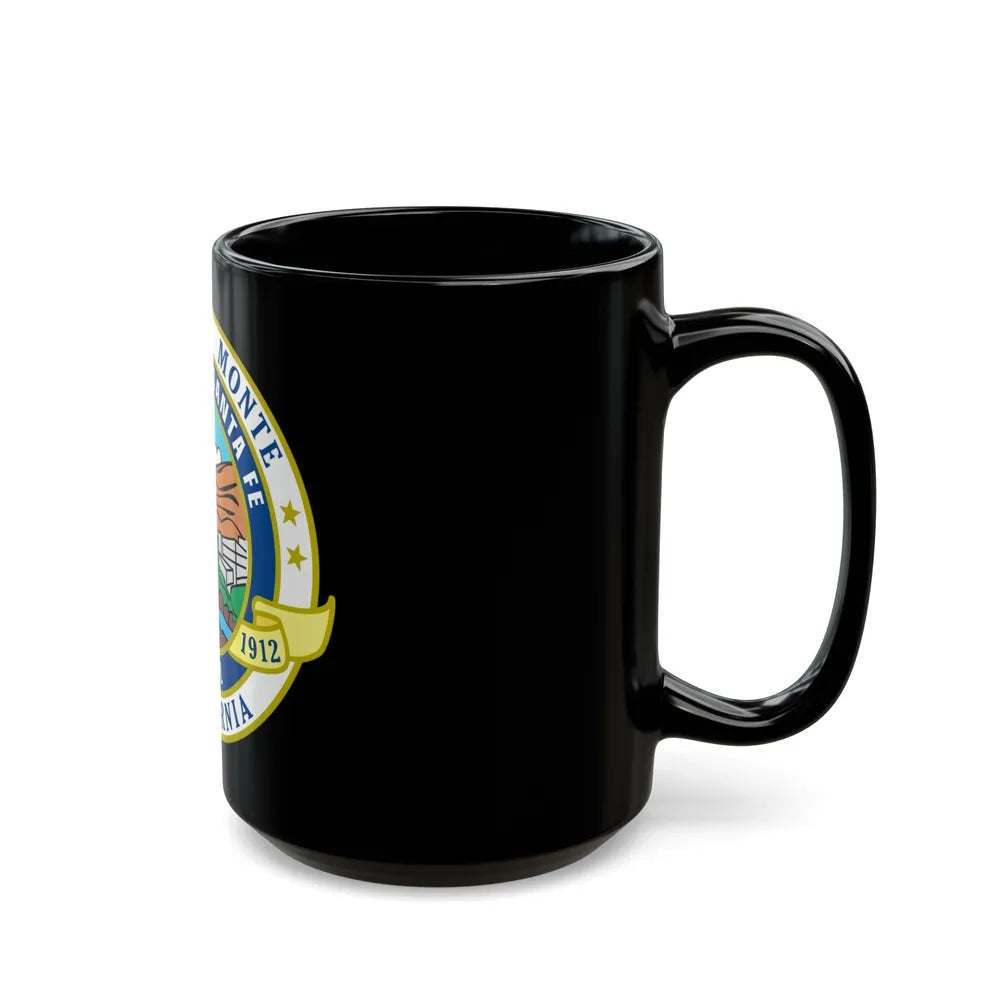 Seal of El Monte California - Black Coffee Mug-Go Mug Yourself