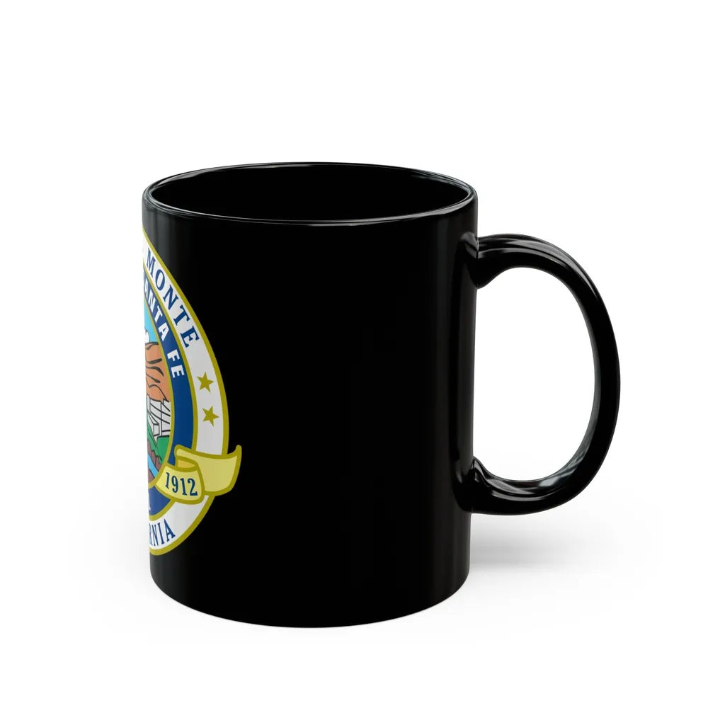 Seal of El Monte California - Black Coffee Mug-Go Mug Yourself