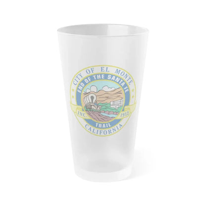 Seal of El Monte California - Frosted Pint Glass 16oz 16oz Frosted - Go Mug Yourself