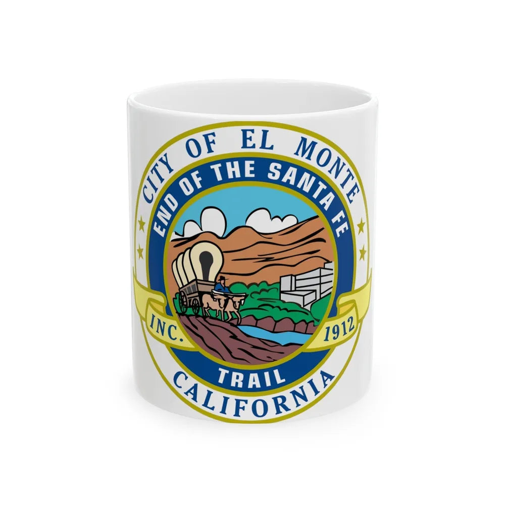 Seal of El Monte California - White Coffee Mug-11oz-Go Mug Yourself