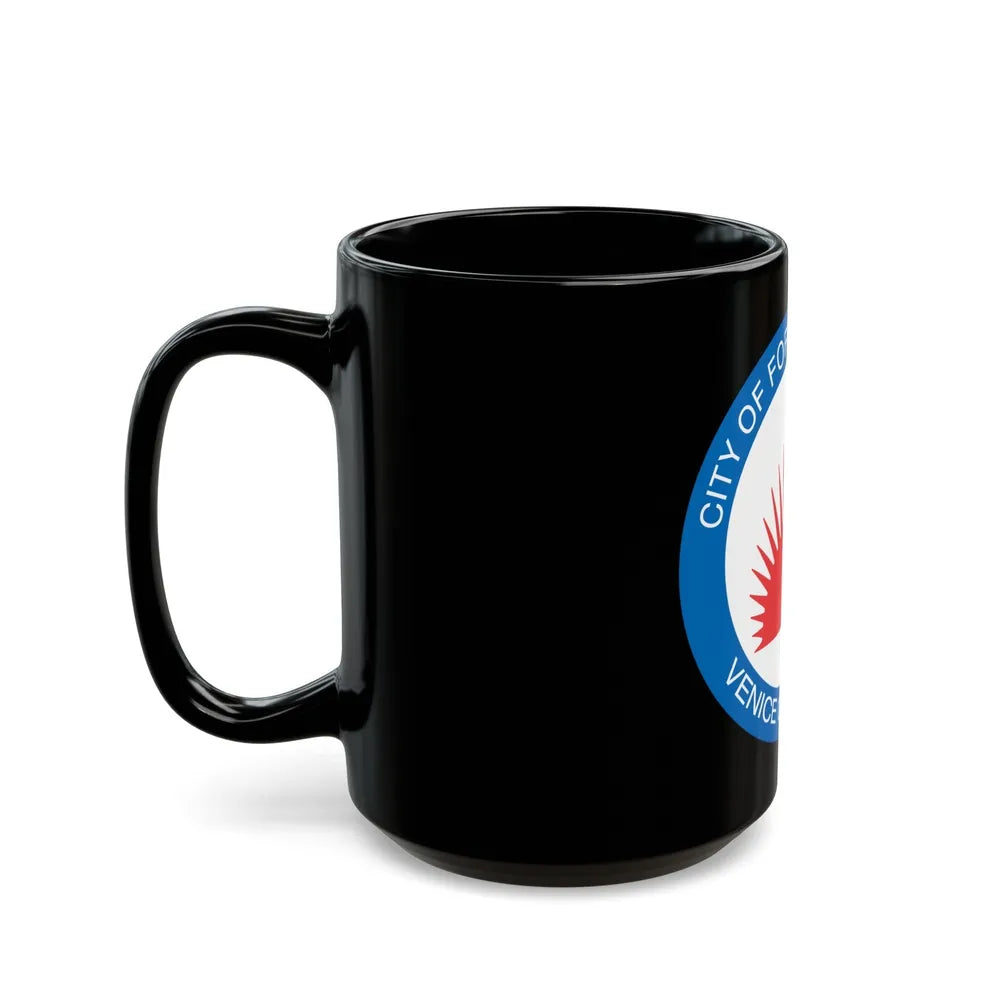 Seal of Fort Lauderdale Florida - Black Coffee Mug-Go Mug Yourself