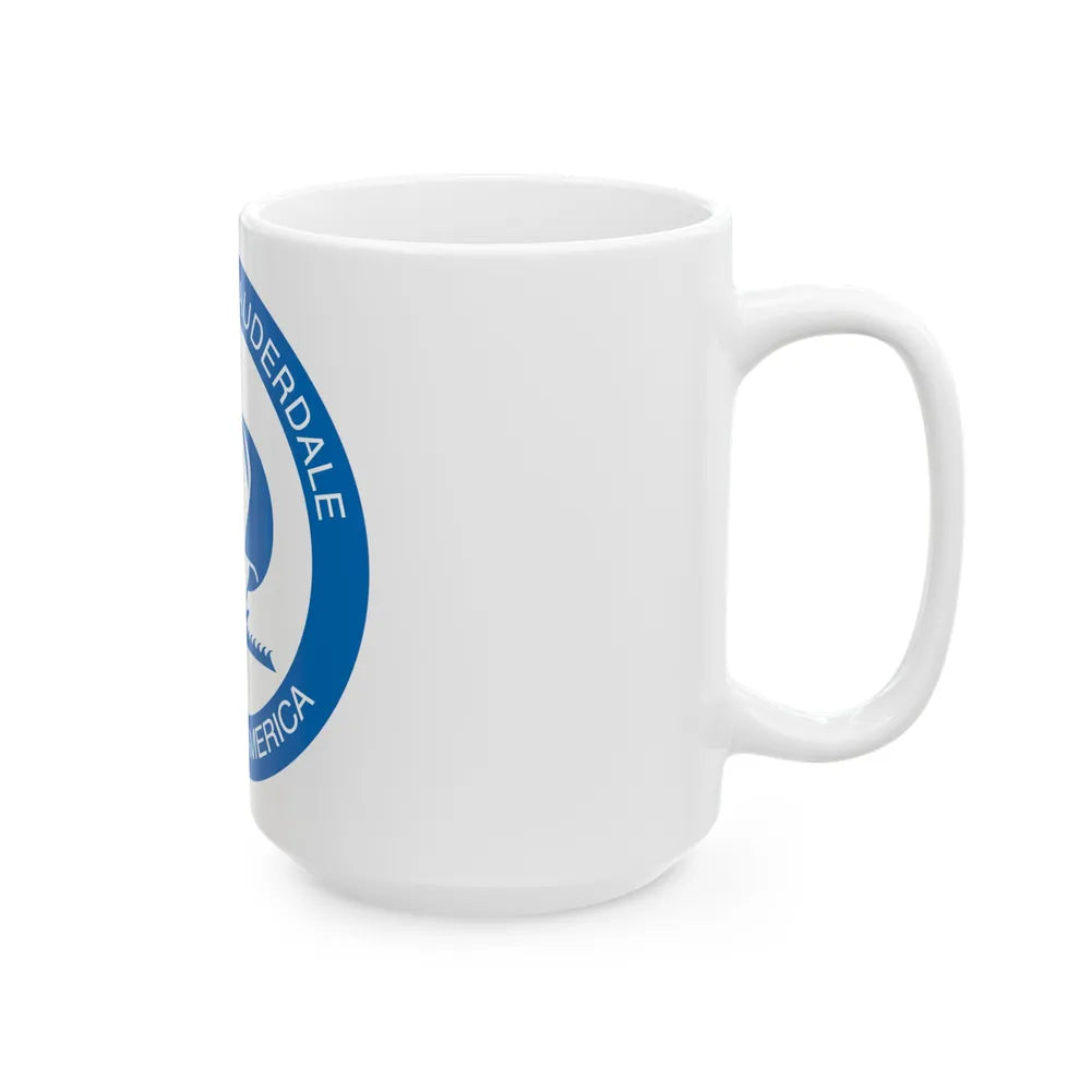 Seal of Fort Lauderdale Florida - White Coffee Mug-Go Mug Yourself