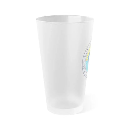 Seal of Fort Pierce Florida - Frosted Pint Glass 16oz - Go Mug Yourself