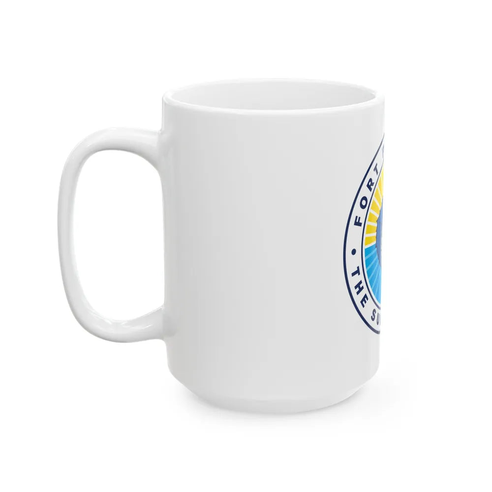 Seal of Fort Pierce Florida - White Coffee Mug-Go Mug Yourself