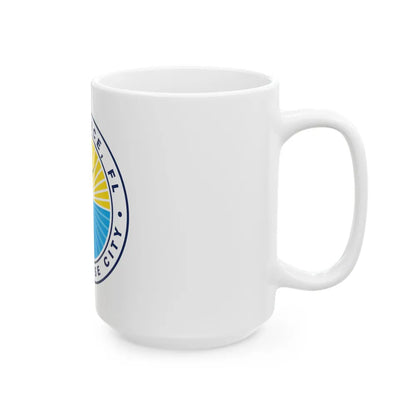 Seal of Fort Pierce Florida - White Coffee Mug-Go Mug Yourself