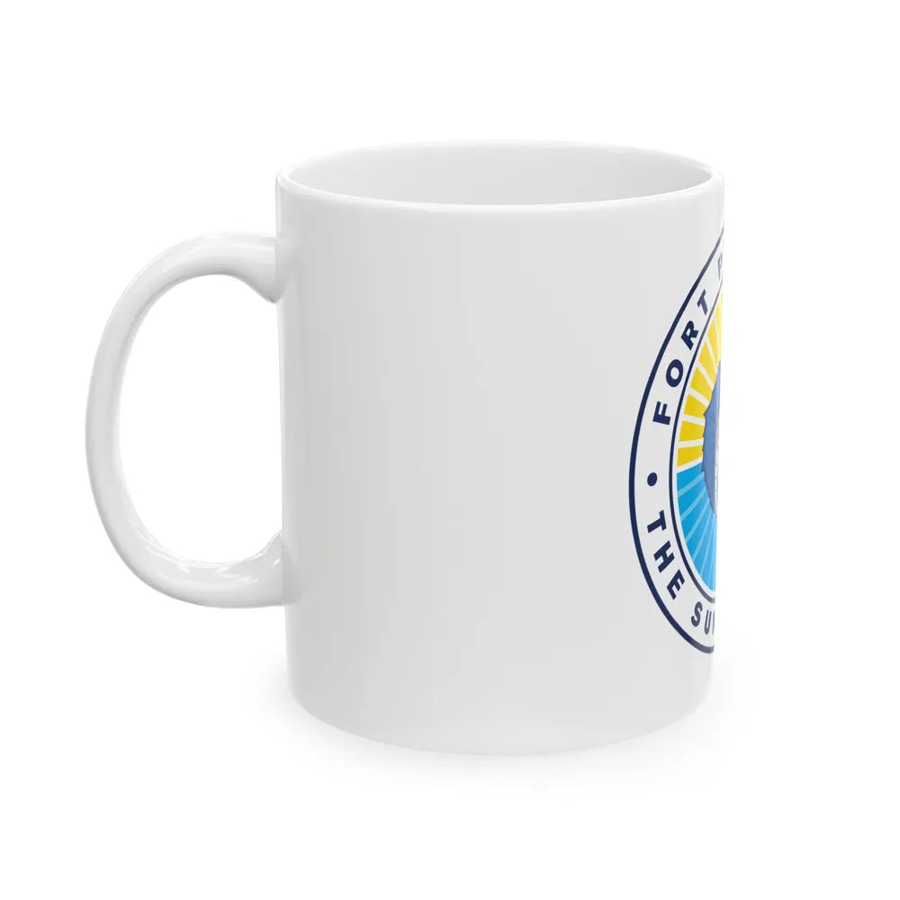 Seal of Fort Pierce Florida - White Coffee Mug-Go Mug Yourself