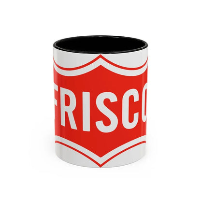 Seal of Frisco Texas - Accent Coffee Mug 11oz Black - Go Mug Yourself