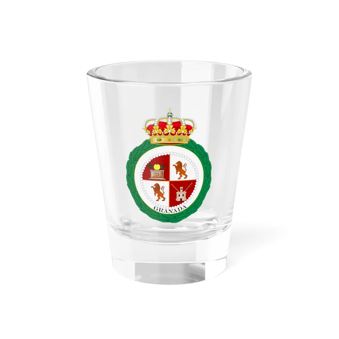Seal of Granada Nicaragua (Nicaragua) (Coat of Arms) Shot Glass 1.5oz 1.5oz - Go Mug Yourself