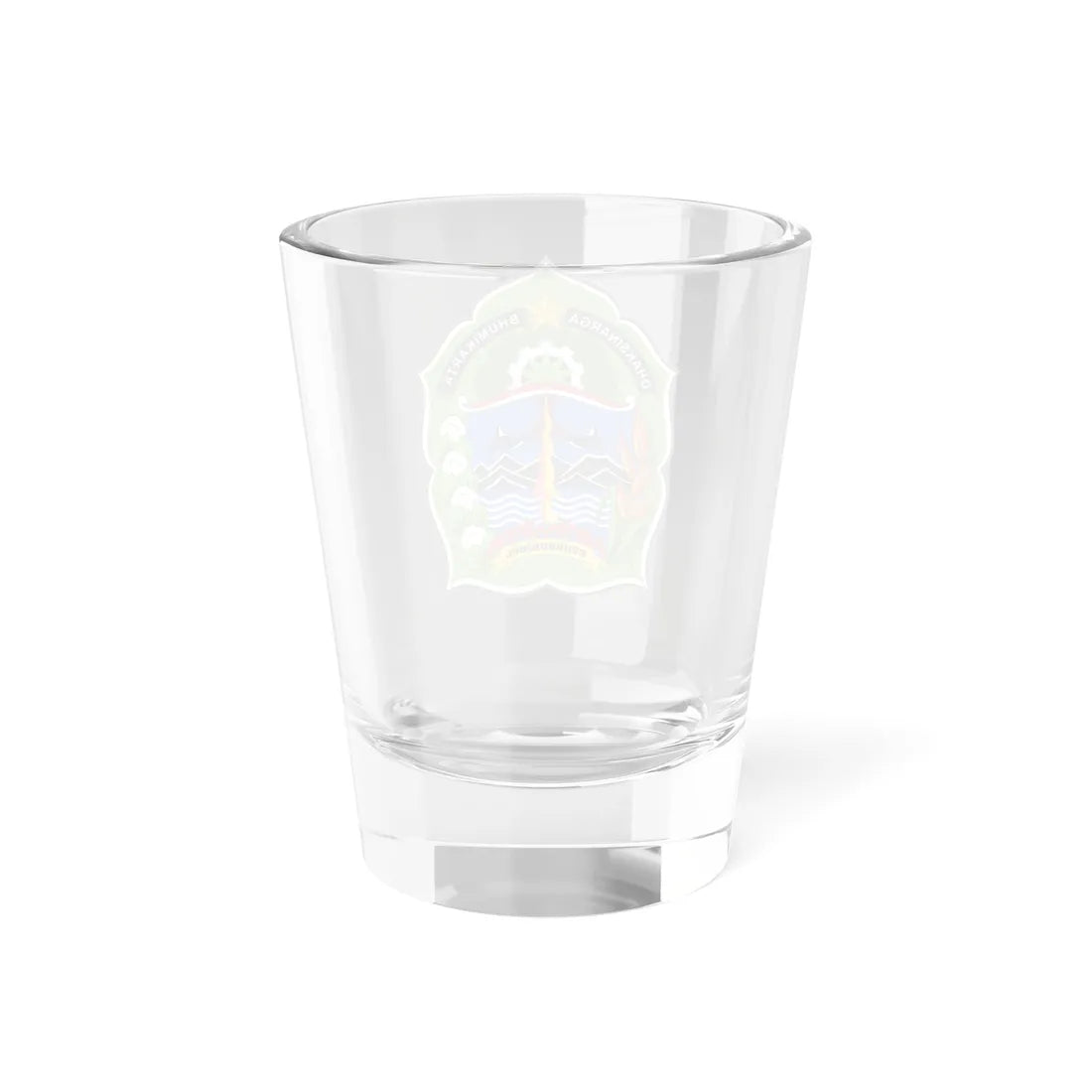 Seal of Gunungkidul Regency (Indonesia) (Coat of Arms) Shot Glass 1.5oz - Go Mug Yourself