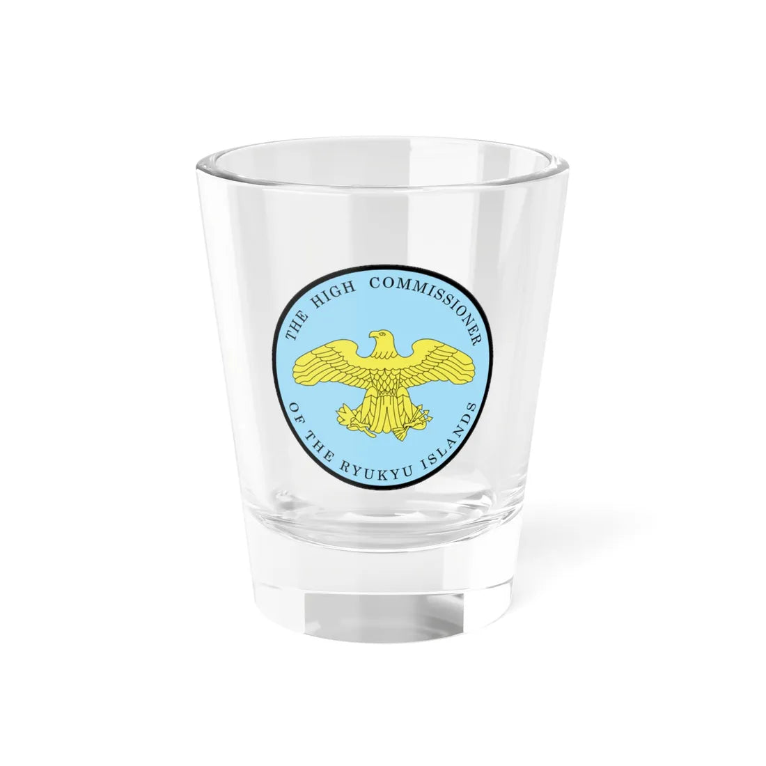 Seal of High Commissioner of the Ryukyu Islands (Japan) (Coat of Arms) Shot Glass 1.5oz 1.5oz - Go Mug Yourself
