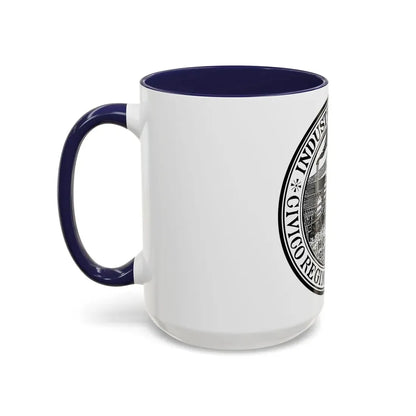 Seal of Holyoke Massachusetts - Accent Coffee Mug - Go Mug Yourself