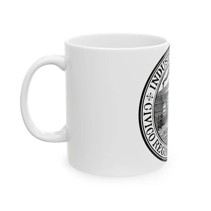 Seal of Holyoke Massachusetts - White Coffee Mug-Go Mug Yourself