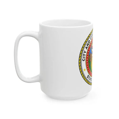 Seal of Honolulu Hawaii - White Coffee Mug - Go Mug Yourself