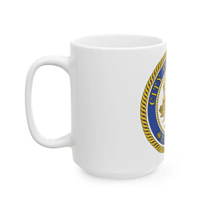 Seal of Houston Texas - White Coffee Mug - Go Mug Yourself