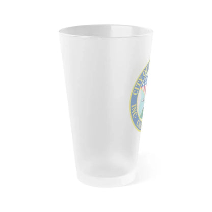 Seal of Inglewood California - Frosted Pint Glass 16oz - Go Mug Yourself