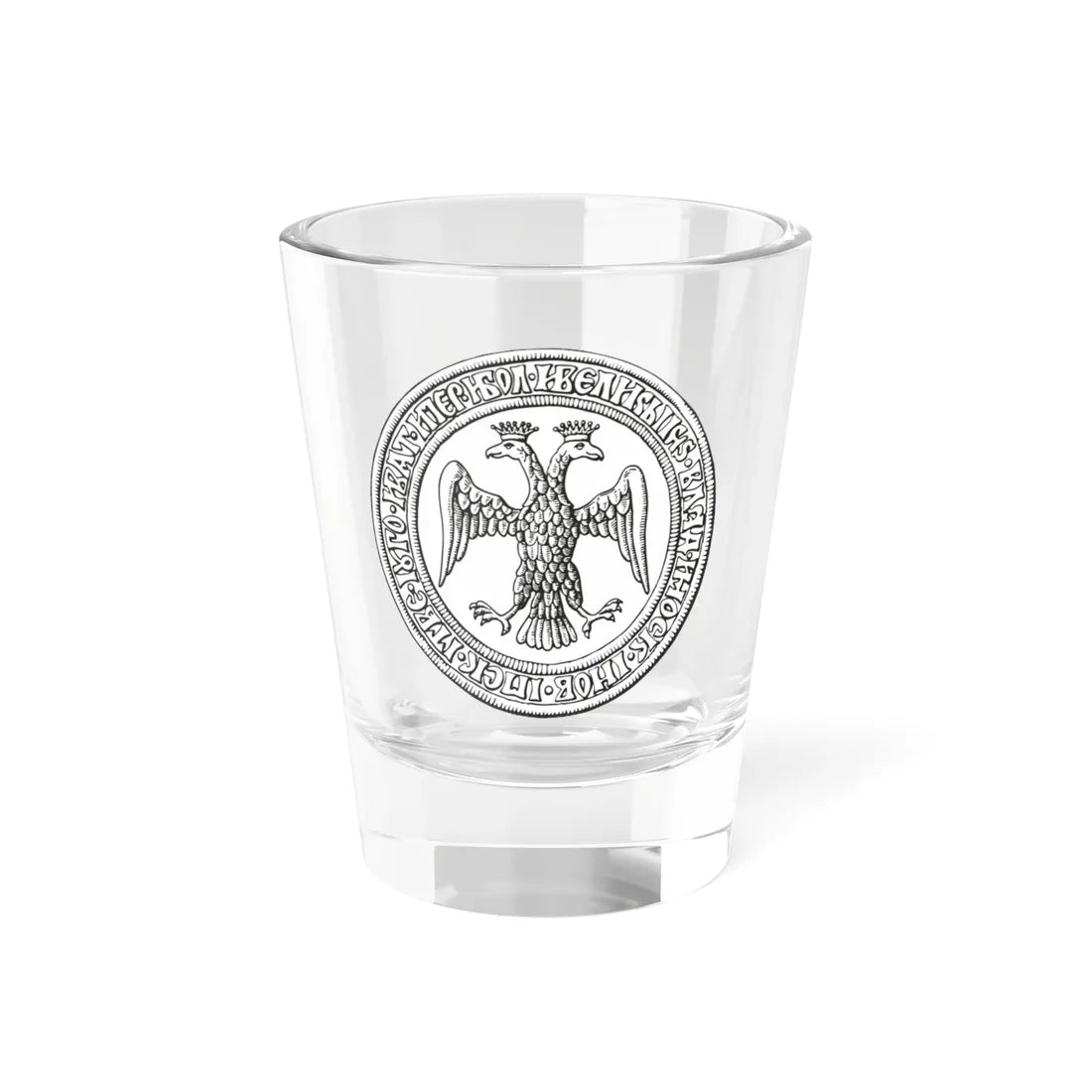 Seal of Ivan 3 reverse (Russia) (Coat of Arms) Shot Glass 1.5oz 1.5oz - Go Mug Yourself