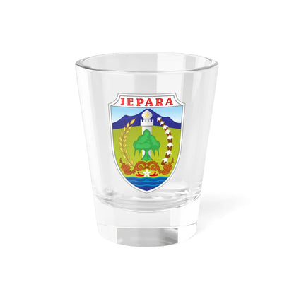 Seal of Jepara Regency (Indonesia) (Coat of Arms) Shot Glass 1.5oz 1.5oz - Go Mug Yourself