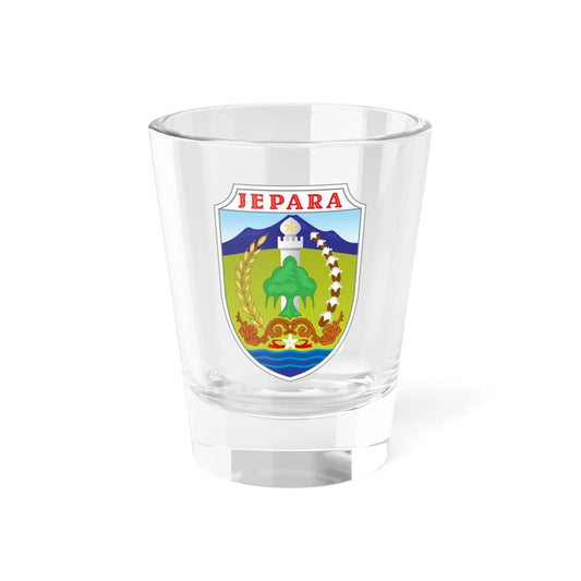 Seal of Jepara Regency (Indonesia) (Coat of Arms) Shot Glass 1.5oz 1.5oz - Go Mug Yourself