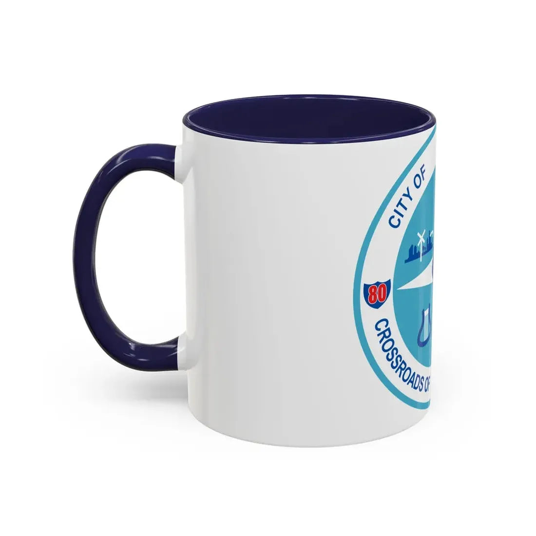 Seal of Joliet Illinois - Accent Coffee Mug - Go Mug Yourself