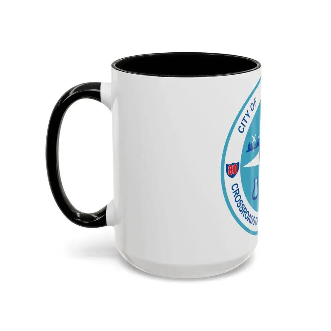 Seal of Joliet Illinois - Accent Coffee Mug - Go Mug Yourself