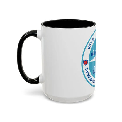 Seal of Joliet Illinois - Accent Coffee Mug - Go Mug Yourself