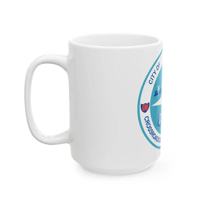 Seal of Joliet Illinois - White Coffee Mug-Go Mug Yourself