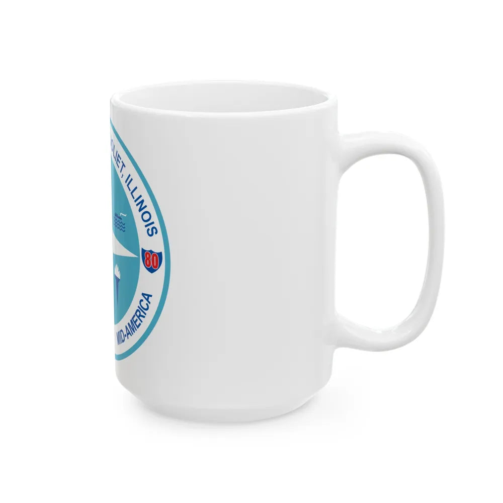 Seal of Joliet Illinois - White Coffee Mug-Go Mug Yourself