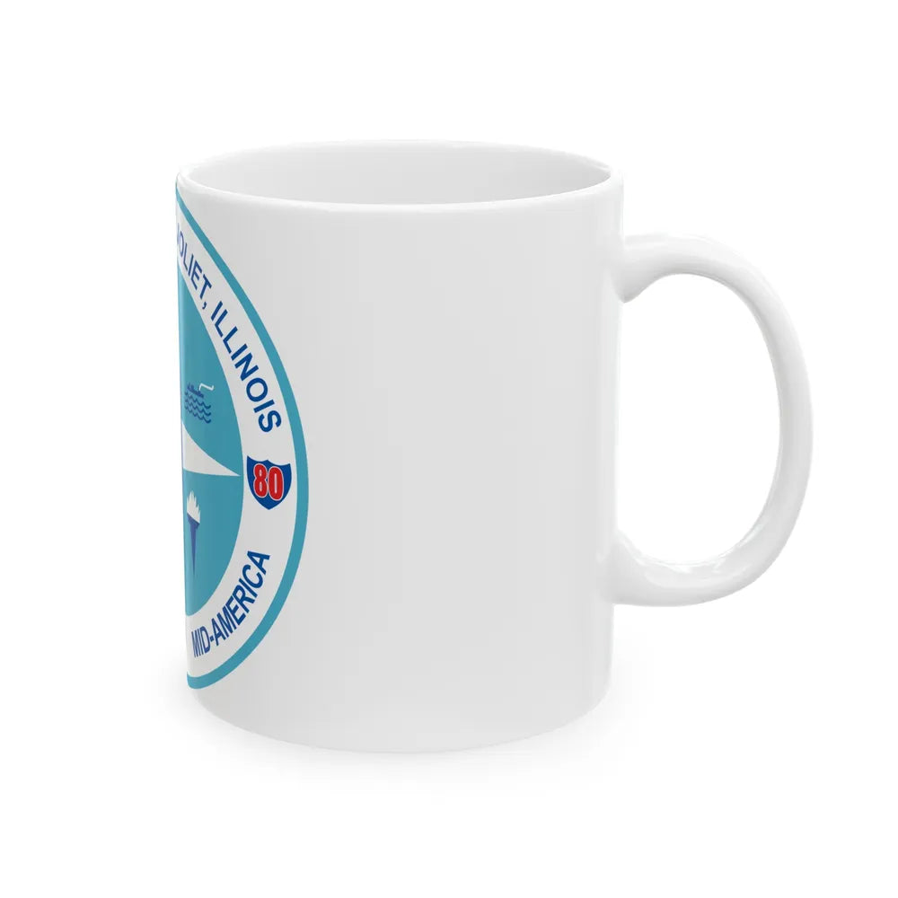 Seal of Joliet Illinois - White Coffee Mug-Go Mug Yourself