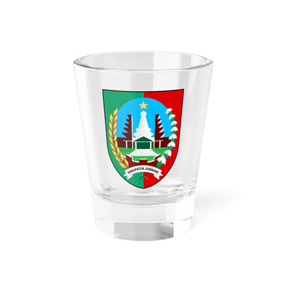 Seal of Jombang Regency (Indonesia) (Coat of Arms) Shot Glass 1.5oz 1.5oz - Go Mug Yourself