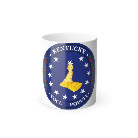 Seal of Kentucky Confederate Shadow Government - Color Changing Coffee Mug 11oz - Go Mug Yourself