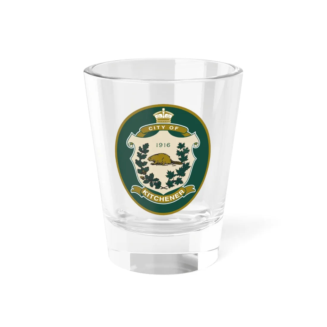 Seal of Kitchener Canada (Canada) (Coat of Arms) Shot Glass 1.5oz 1.5oz - Go Mug Yourself
