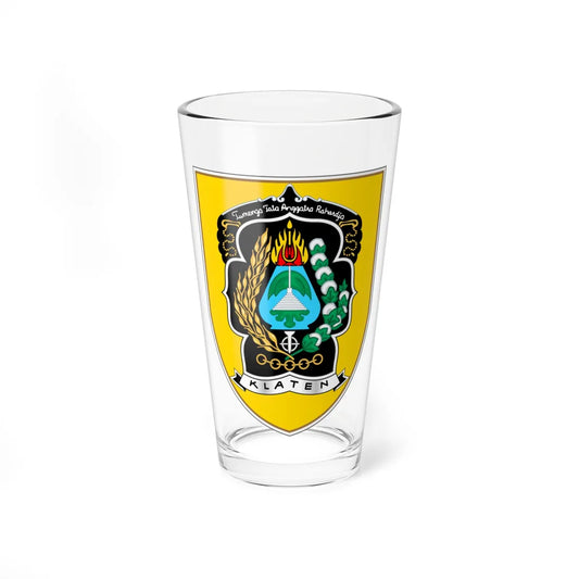 Seal of Klaten Regency (Indonesia) (Coat of Arms) Pint Glass 16oz 16oz - Go Mug Yourself