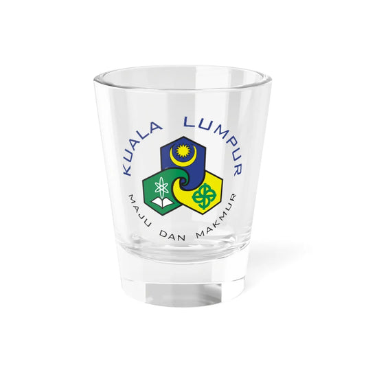 Seal of Kuala Lumpur 1972-1992 (Malaysia) (Coat of Arms) Shot Glass 1.5oz 1.5oz - Go Mug Yourself