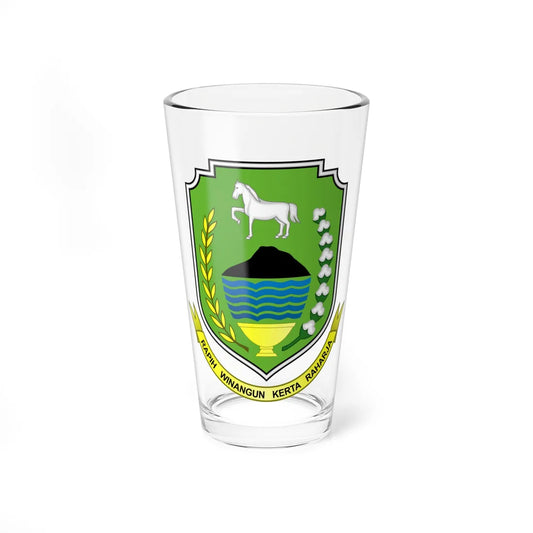 Seal of Kuningan Regency (Indonesia) (Coat of Arms) Pint Glass 16oz 16oz - Go Mug Yourself